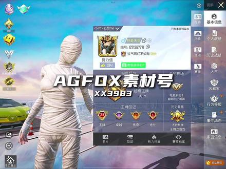 带AG FOX的一个精氪素材号#和平精英