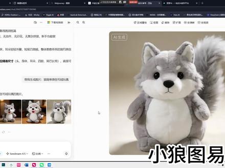 小狼图易建模详细教程 #建模教程新手入门 #自学建模 #图易#毛绒玩偶
