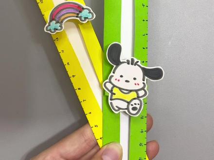 做一把好玩又好看的卡通直尺📏
还可以滑动哦~#手工diy #教程 #我的手工日常 #三丽鸥#直尺