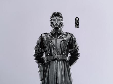 要画就画三角洲最强BOOS典狱长格赫罗斯 #典狱长#三角洲行动 #绘画过程#马克笔手绘#画画的小栗子