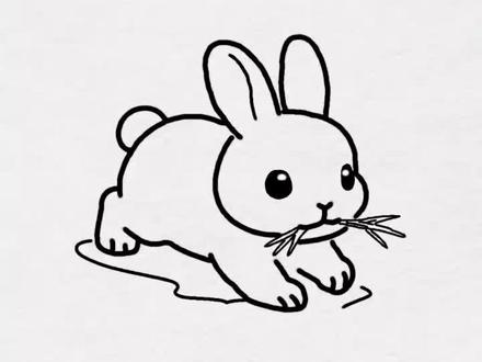 奔跑的小兔子 #简笔画 #儿童简笔画 #画画教程 #亲子互动