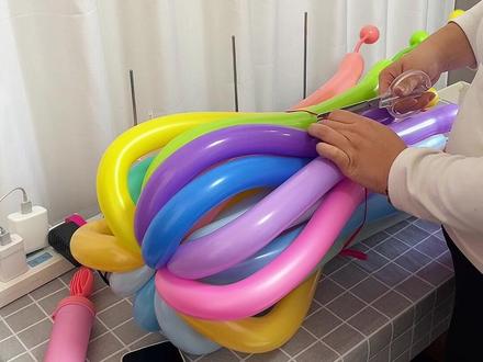 过年过节过生日,气球烟花气球零失败教程#气球 #气球烟花 #气球教程 #气球教学 #手工气球