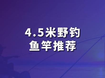 4.5米野钓鱼竿推荐!4.5米哪款鱼竿适合休闲野钓?#鱼竿推荐 #鱼竿 #鱼竿渔具 #野钓鱼竿 #4.5米鱼竿推荐