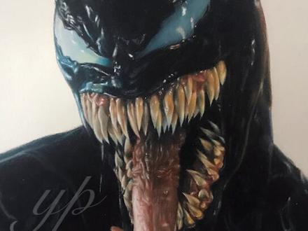 别人画的毒液vs我画的毒液,太难了