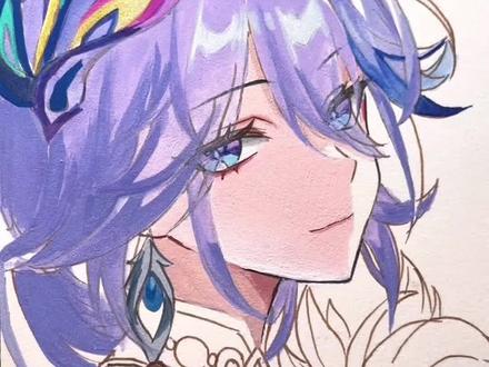 爻光实在太美貌了! 绘画工具:恩米丙烯马克笔#手绘 #崩坏星穹铁道 #爻光 #恩米丙烯马克笔 #绘画过程