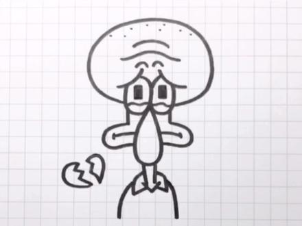 难过的时候画#简笔画