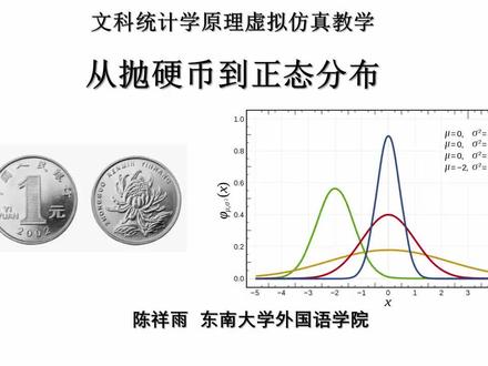 通俗统计学原理入门 从抛硬币到正态分布 文科统计学虚拟仿真