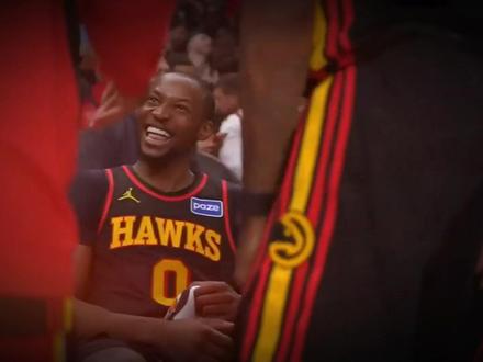 一场首秀破队史!库明加在老鹰笑到合不拢嘴! #青年创作者成长计划 #库明加 #篮球也有温度 #NBA