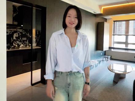 爆改76㎡的一室一厅,单身女生的暗黑系住宅!你喜欢吗?#室内设计 #私宅设计 #装修 #暗黑系 #现代简约