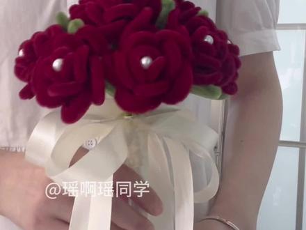 圈圈玫瑰手捧花教程 #扭扭棒手工 #扭扭棒玫瑰 #扭扭棒花束