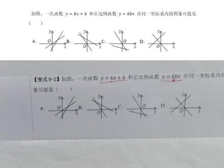 两个一次函数图像高频易错题,家长必看,帮孩子避开这些丢分陷阱 #初中数学 #广东中考数学 #中考数学 #一次函数 #初二数学
