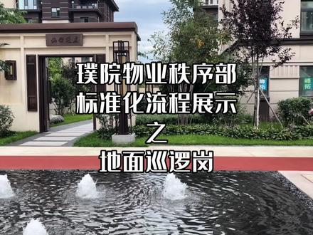 璞院物业秩序部标准化流程展示#物业服务 #秩序维护