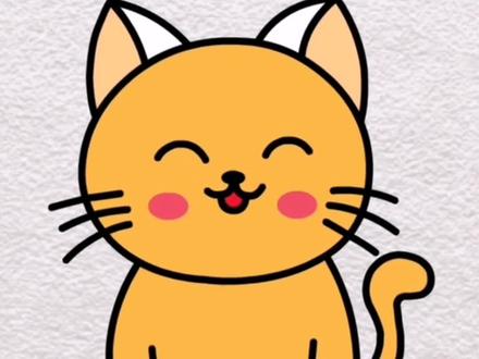 一起来学小猫咪简笔画吧!#儿童简笔画 #亲子互动
