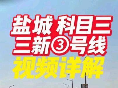 #3D御护成长在握 盐城科目三3️⃣号线视频详解,在家也可以学练车 #3D御护成长在握