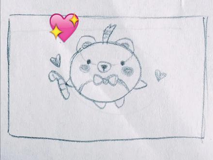 我画画#绘画 #手绘 #仔仔熊#蛋仔派对#画画