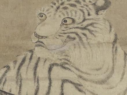 一位美丽的仙女,座下有老虎和狮子#国画 #国画 #国画人物 @DOU+小助手