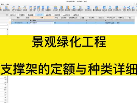 景观绿化工程树木支撑架的定额与种类详细阐述(工程造价) #工程造价 #园林景观 #工程成本分析 #苗木支撑