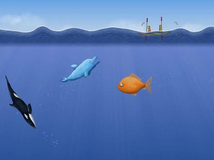 美味深海联机版 小熙霸的金鱼吃得比我海豚还大!