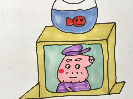 小猪佩奇简笔画 #简笔画 #启蒙早教 #儿童动画 #内容启发搜索 #画画