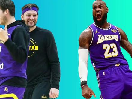 NBA戏精大赏 | 湖人门户大开欢迎光顾?小里提前进入了季后赛模式?#湖人 #詹姆斯 #东契奇 #里夫斯