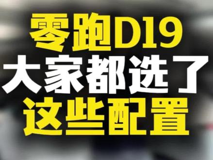 零跑D19大家都选哪些配置 #零跑 #长兴 #安吉 #宣城 #袍江