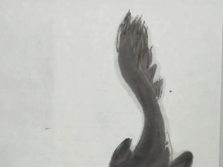 史前巨怪—-胖头鲶鱼#国画 #零基础国画 #写意花鸟 #国画教程 #水墨写意