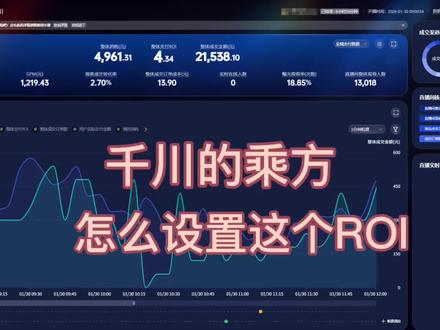 千川的新版乘方,大家开始投了吗?该视频告诉你们乘方怎么设置ROI,又跟全域的本质区别在哪#巨量千川 #千川投放技巧 #千川投放 #千川全域 #直播电商