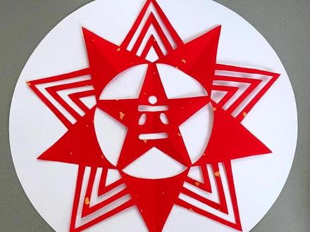 六一儿童节手工剪纸制作教程! #亲子手工#儿童创意手工#六一儿童节手工#儿童剪纸