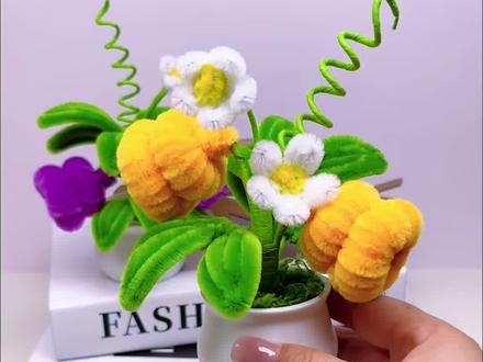 扭扭棒葫芦教程,全程不用打胶#手工教程