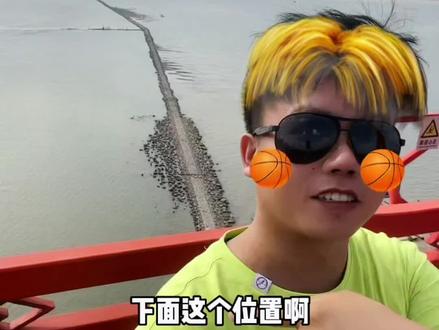 长江江心露出2公里小路,连接鹦鹉洲大桥和杨泗港大桥。武汉又一个被带火的位置#武汉