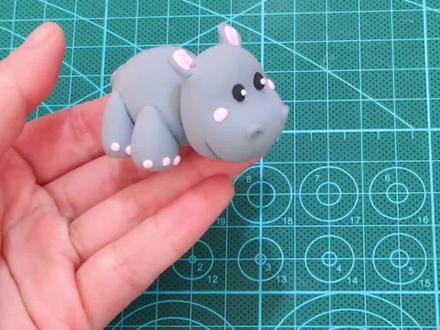 超轻粘土创意手工幼儿园小班diy手工制作超轻粘土可爱小动物制作河马宝宝#粘土手工 #手工diy #超轻粘土手工 #粘土教程 #亲子手工 #抖音小助手我要上热门 #超轻粘土