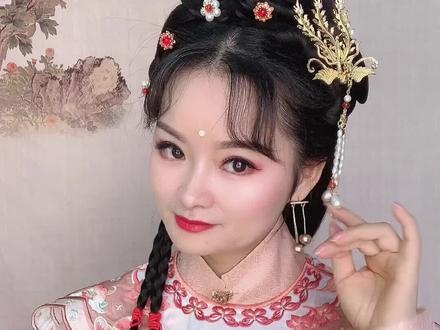 你们要的明制的偏凤发型请查收❤️#短发汉服发型教程 @DOU+小助手