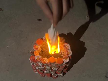 原来彩菊是这样玩的!#彩菊烟花 #新年烟花