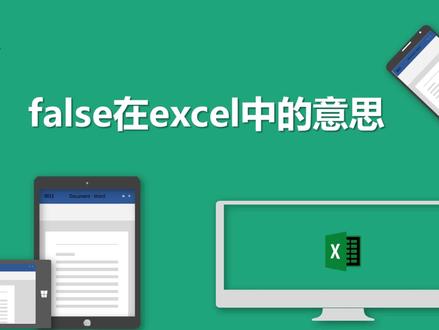 false在excel中的意思 #办公软件技巧 #excel函数 #办公软件