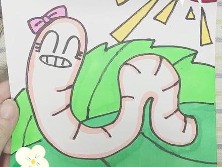 今天来画蚕宝宝#教你学画画 #想画就画 #简笔画教程 #幼儿简笔画@抖音小助手