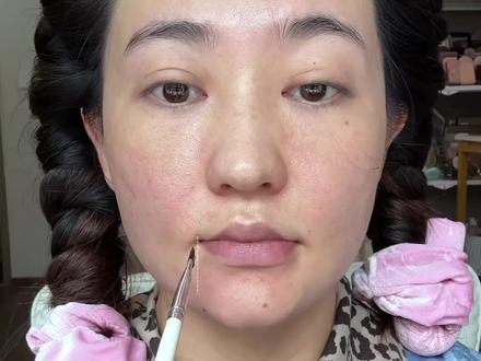 天哪这个邪修修容,脸真的小了一圈!!#美妆#新手化妆教程 #方圆脸#邪修化妆#修容教程#邪修化妆