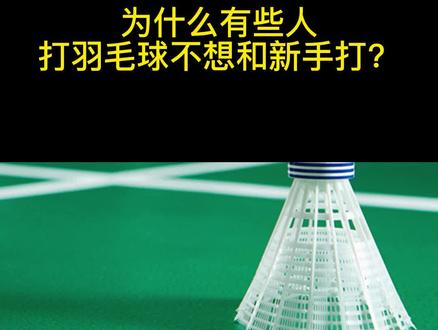 为什么有的人不喜欢和新手一起打球#羽毛球#打羽毛球#羽毛球拍