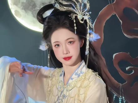 明月高悬独照我 #嫦娥仿妆 #清冷感 #嫦娥仙子 #古风