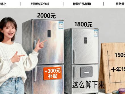 2026国补来了 2026 年第一批国补落地,补贴范围缩小但更精准,聚焦一级能效家电、智能产品和服务消费,省钱又实用,快抓住这波红利!#年第一批国补 #国补退坡 #财经