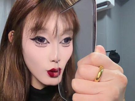 姐姐平时都画这么浓的妆吗#小孩哪几颗牙齿是不会换的