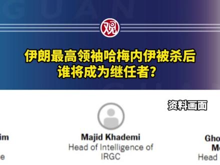 伊朗最高领袖哈梅内伊被杀后,谁将成为继任者?