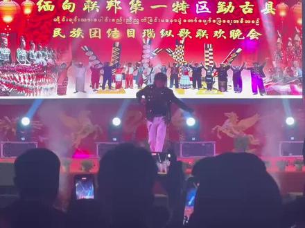 歌星:“林树豪”又再次闪现到勐古👀#晚会现场 #现场感染力太强了