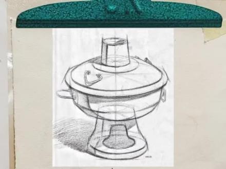 重庆人怎能不会画火锅,童鞋们要的铜火锅的结构素描教程来了😘#万物皆可涮火锅#素描静物 #结构素描 #坚持的意义 #跟我一起学画画 @DOU+小助手 #万物皆可刷火锅♥ #重庆火锅 #素描基础 #结构素描