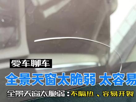 极氪001全景天窗裂痕,非常心痛,玻璃太脆弱,容易损坏破裂,注意石子坠落,爱护用车!#原创 #抖音汽车 #vlog日常 #挡风玻璃修复 #dream创作者计划 #新能源电动汽车 #vlog十亿流量扶持计划 #极氪001 #全景天窗 @极氪ZEEKR