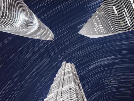 来看看格林威治年度天文摄影师是如何在上海陆家嘴三件套下拍星轨的~#摄影#摄影技巧 #星空 #星空摄影 #建筑 #上海 #取景器里的世界 #夜景 #相机 #微单