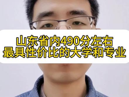 山东省内490分左右,最具性价比的大学和专业#家长必读#临沂#高考报考#志愿填报#就业