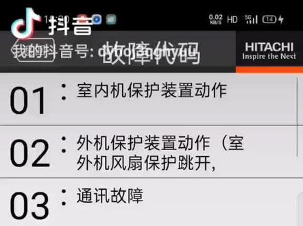 海信,日立多联机故障代码#暖通空调