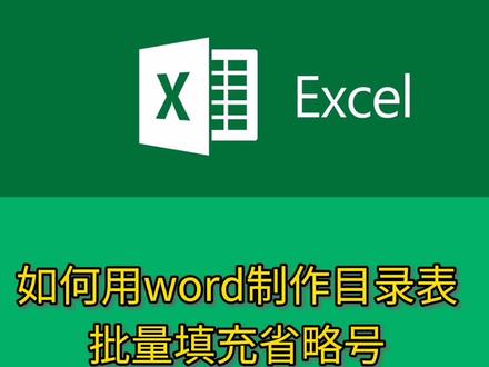 用word制作目录表,批量快速填充省略号#知识分享