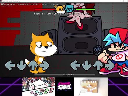 Scratch Cat后续,难度堪比BOB#黑色星期五之夜 #周五夜放克 #fnf #scratch