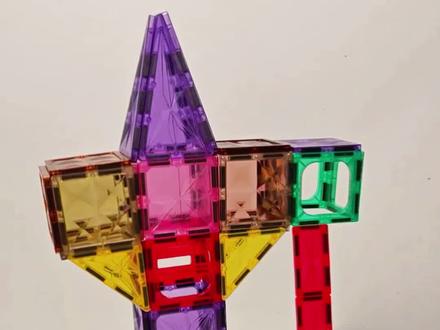 磁力片的1000种拼搭方法~吊车#磁力片 #磁力片玩法 #磁力片玩具教程 #益智玩具 #亲子互动